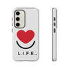 L.I.F.E.® "Love is for Everyone" Heart Phone Case (White)