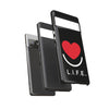 L.I.F.E.® "Love is for Everyone" Heart Phone Case (Black)