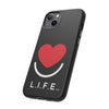 L.I.F.E.® "Love is for Everyone" Heart Phone Case (Black)
