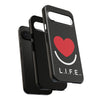 L.I.F.E.® "Love is for Everyone" Heart Phone Case (Black)