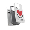 L.I.F.E.® "Love is for Everyone" Heart Phone Case (White)