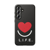 L.I.F.E.® "Love is for Everyone" Heart Phone Case (Black)