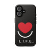 L.I.F.E.® "Love is for Everyone" Heart Phone Case (Black)
