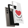 L.I.F.E.® "Love is for Everyone" Heart Phone Case (White)