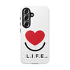 L.I.F.E.® "Love is for Everyone" Heart Phone Case (White)