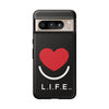 L.I.F.E.® "Love is for Everyone" Heart Phone Case (Black)