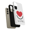 L.I.F.E.® "Love is for Everyone" Heart Phone Case (White)