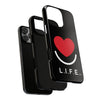 L.I.F.E.® "Love is for Everyone" Heart Phone Case (Black)