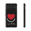L.I.F.E.® "Love is for Everyone" Heart Phone Case (Black)