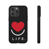 L.I.F.E.® "Love is for Everyone" Heart Phone Case (Black)
