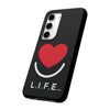 L.I.F.E.® "Love is for Everyone" Heart Phone Case (Black)