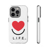 L.I.F.E.® "Love is for Everyone" Heart Phone Case (White)
