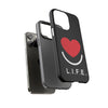 L.I.F.E.® "Love is for Everyone" Heart Phone Case (Black)