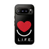 L.I.F.E.® "Love is for Everyone" Heart Phone Case (Black)
