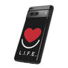 L.I.F.E.® "Love is for Everyone" Heart Phone Case (Black)