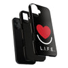 L.I.F.E.® "Love is for Everyone" Heart Phone Case (Black)