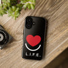 L.I.F.E.® "Love is for Everyone" Heart Phone Case (Black)