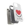L.I.F.E.® "Love is for Everyone" Heart Phone Case (White)