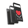 L.I.F.E.® "Love is for Everyone" Heart Phone Case (Black)