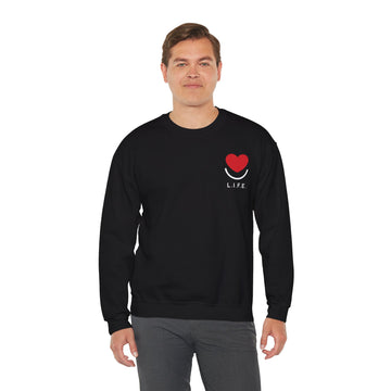 Men's/Unisex L.I.F.E.® "Love is for Everyone" All Heart Crewneck Sweatshirt