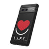 L.I.F.E.® "Love is for Everyone" Heart Phone Case (Black)