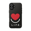 L.I.F.E.® "Love is for Everyone" Heart Phone Case (Black)