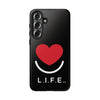 L.I.F.E.® "Love is for Everyone" Heart Phone Case (Black)