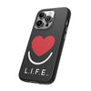 L.I.F.E.® "Love is for Everyone" Heart Phone Case (Black)