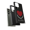 L.I.F.E.® "Love is for Everyone" Heart Phone Case (Black)