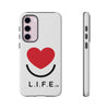 L.I.F.E.® "Love is for Everyone" Heart Phone Case (White)