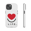 L.I.F.E.® "Love is for Everyone" Heart Phone Case (White)