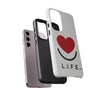 L.I.F.E.® "Love is for Everyone" Heart Phone Case (White)