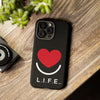 L.I.F.E.® "Love is for Everyone" Heart Phone Case (Black)