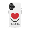 L.I.F.E.® "Love is for Everyone" Heart Phone Case (White)