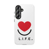 L.I.F.E.® "Love is for Everyone" Heart Phone Case (White)