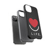L.I.F.E.® "Love is for Everyone" Heart Phone Case (Black)