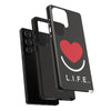 L.I.F.E.® "Love is for Everyone" Heart Phone Case (Black)