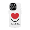 L.I.F.E.® "Love is for Everyone" Heart Phone Case (White)