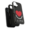 L.I.F.E.® "Love is for Everyone" Heart Phone Case (Black)