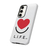 L.I.F.E.® "Love is for Everyone" Heart Phone Case (White)
