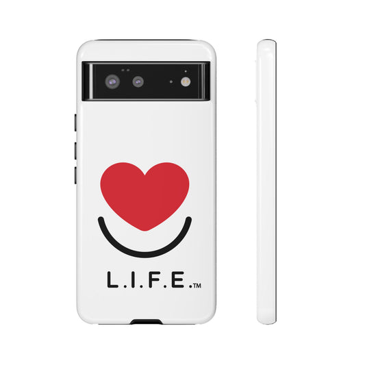 L.I.F.E. "Love is for Everyone" Heart Phone Case (White)
