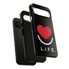 L.I.F.E.® "Love is for Everyone" Heart Phone Case (Black)