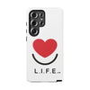 L.I.F.E.® "Love is for Everyone" Heart Phone Case (White)