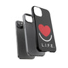 L.I.F.E.® "Love is for Everyone" Heart Phone Case (Black)