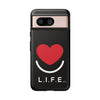 L.I.F.E.® "Love is for Everyone" Heart Phone Case (Black)