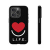 L.I.F.E.® "Love is for Everyone" Heart Phone Case (Black)