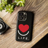 L.I.F.E.® "Love is for Everyone" Heart Phone Case (Black)