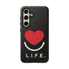 L.I.F.E.® "Love is for Everyone" Heart Phone Case (Black)