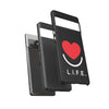 L.I.F.E.® "Love is for Everyone" Heart Phone Case (Black)