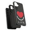 L.I.F.E.® "Love is for Everyone" Heart Phone Case (Black)